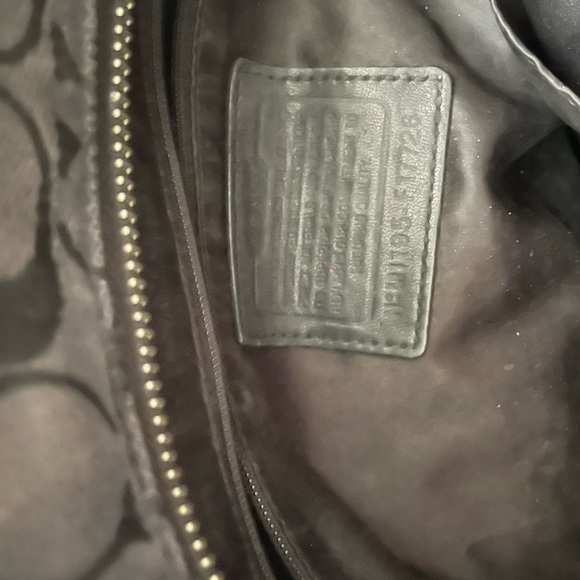 Black Signature Coach Purse - Picture 2 of 4